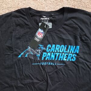 Fanatics Black and Blue Carolina Panthers Tee